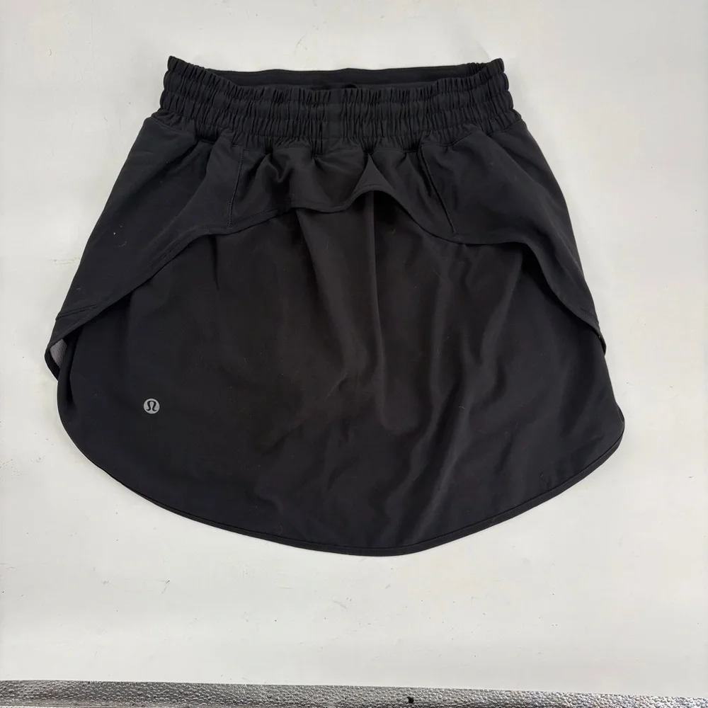lululemon Hotty hot skort 4 high rise Black Women's Skort Athletic Tennis Skirt